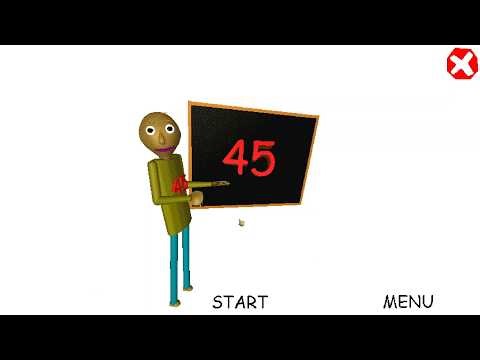 Baldi's Basics 45 Mod Full Walkthrough