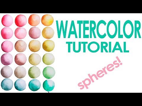 Watercolor Painting Tutorial for Beginners: Spheres & Color Theory