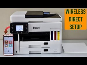 Canon Maxify GX7020 Wireless Direct Setup With SmartPhone !!
