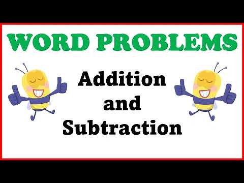 Word Problems Addition Subtraction | Grade 1 Kindergarten Preschool Math Practice