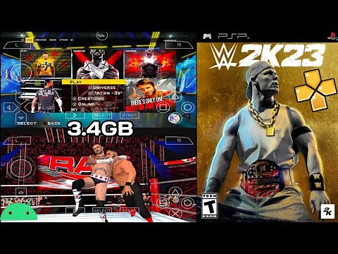WWE 2K23 Version 3.0 PSP Game For PPSSPP Emulator On Android Mobile Device | Gameplay