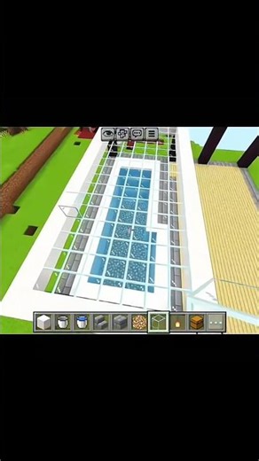 made swimming pool in Minecraft #trending