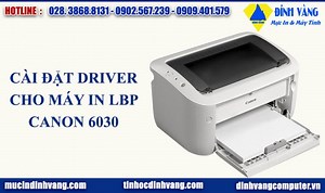 Cài driver máy in canon LBP 6030 B/W Miễn phí, Full video hướng dẫn