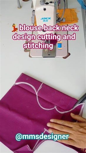 blouse back neck design cutting and stitching /new blouse design cutting /trending blouse design