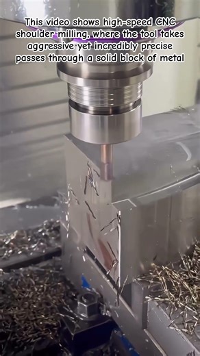 Shredding Steel: High-Speed CNC Milling #CNC #Machining #Engineering #OddlySatisfying #MetalWork