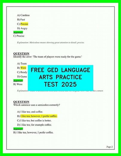 GED Language Arts Practice Test 2026 - Pass the RLA Exam with This Complete Guide