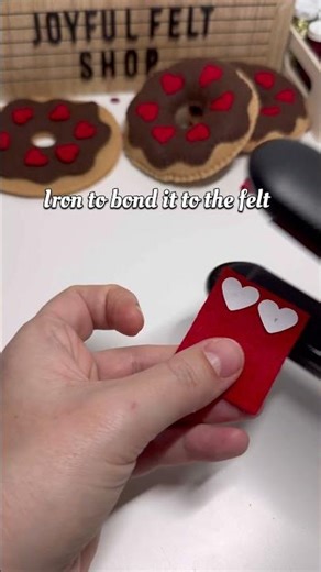 This freezer paper trick makes cutting tiny felt pieces SO easy ✨#feltdiy #feltcrafts #sewingtips