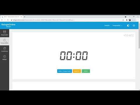 Relógio online com temporizador