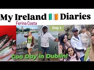 (DAY 1 VLOG) Journey to Ireland 🇮🇪 via STENA FERRY| GOA DAY in DUBLIN | London - Holyhead - Dublin.