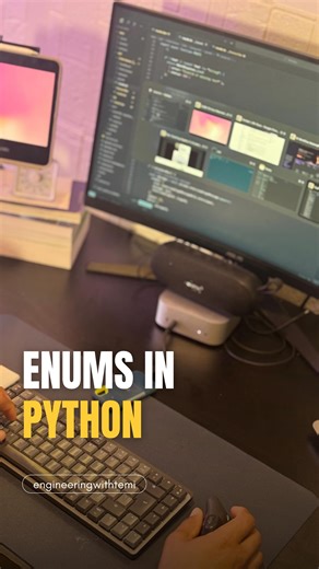 Engineer Temi on Instagram: "Here’s a quick tip on one how to work with enums more efficiently in Python. #coding #python #softwareengineer #tech"