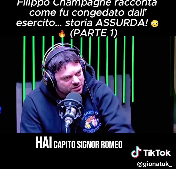 Filippo Champagne ospite alla Zanzara racconta una delle storie più assurde della sua vita: il suo congedo dall’esercito ai tempi della leva obbligatoria. Un racconto completamente folle, tipico del suo stile inconfondibile. 💥 Vuoi sapere come continua? Scrivi nei commenti se vuoi la PARTE 2! 👇 Dimmi cosa ne pensi del racconto! 👇 Tu che avresti fatto al suo posto? — Filippo Champagne, La Zanzara, Cruciani, leva obbligatoria, storia esercito italiano, racconti assurdi italiani, momenti virali 