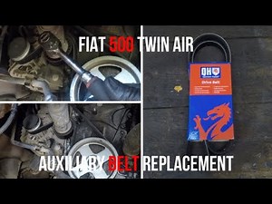 How to replace the auxiliary belt of the Fiat 500 - Fiat 500 (312)
