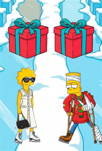 Mini Game: Lisa vs Bart Christmas Challenge! #simpsons #gaming #cartoon