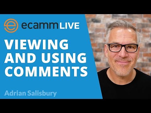Ecamm Live: How To View And Use Comments
