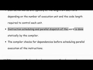 What is Very Long Instruction Word? VLIW explained Very Long Instruction Word