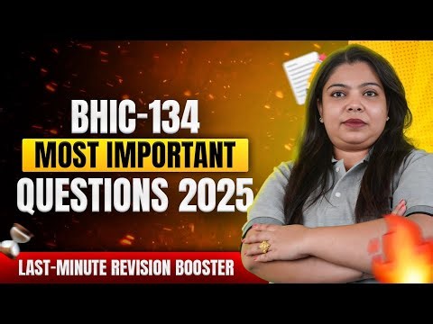 BHIC 134 Question Paper June 2025 | IGNOU BHIC 134 Important Question | History of India
