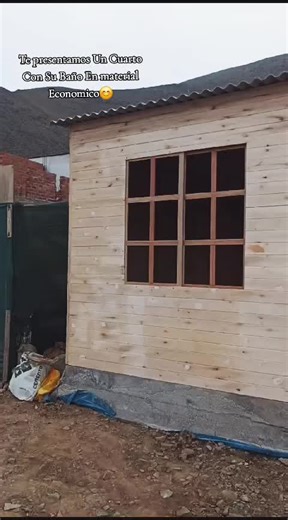 Construcción de cuartos económicos con madera