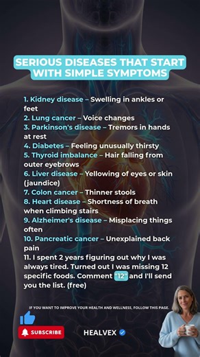 🚨 “Small” symptoms can be the first clue. #longevity #wellnesstips #lawofattraction