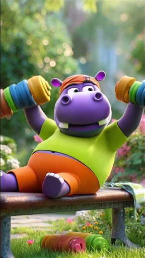 It's Good To Exercise Song! #shorts #kidssong #kidsvideo #hellohippo