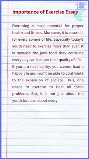 Importance of Exercise Essay
