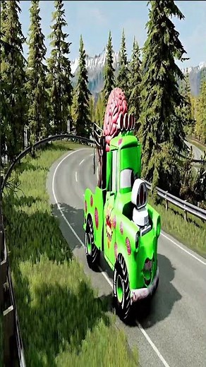 Rainbow McQueen vs Giant Monster Cars! Crazy Chase, Epic Escape & Action Adventure! #1