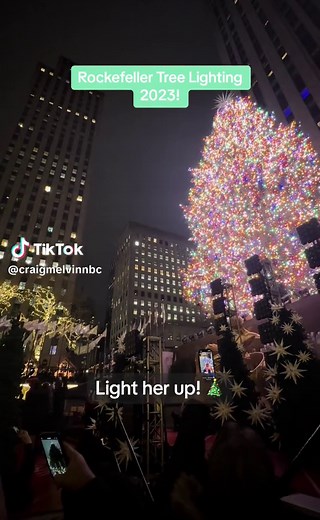 Oh. Christmas. Tree. Always an honor and privilege to light our tree with friends. Merry everything!!! #treelighting #rockefellercenter #todayshow #melvinators