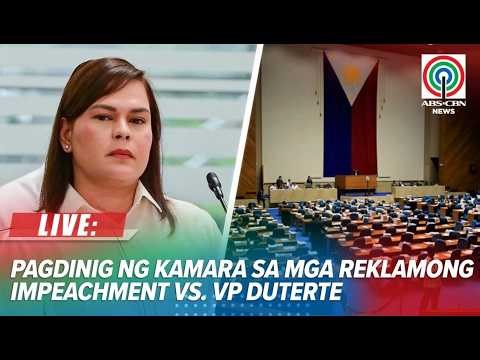 LIVE: House holds hearing on impeachment complaints vs. VP Sara Duterte | March 25, 2026