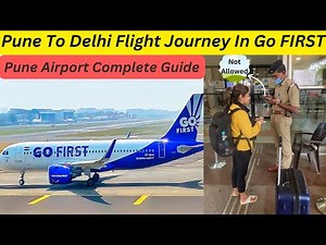 Go First Flight Journey | Pune to Delhi | Go First | GoAir Airline review