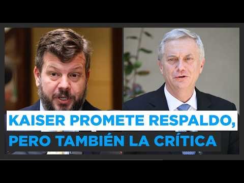 “He will have our support, but he will also have our criticism”: Kaiser’s position on Kast