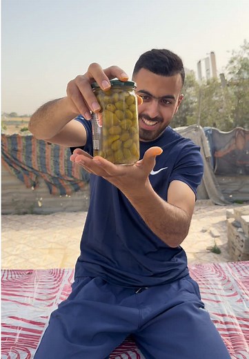 Trying Palestinian pickled olives after more than 7 months of suffering, hope, and exhaustion. I hope everything gets better.