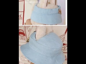 Labubu Fantasy monster doll clothes 17cm pattern - Visor Hat | step by step Tutorial