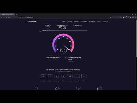 Deutsche Glasfaser FTTH Speedtest