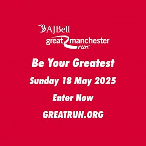 2.1K views · 271 reactions | It's time to be your GREATEST in 2025 and take on Manchester's original and best-loved running event on Sunday 18 May 2025!  Thousands take part in the AJ Bell Great Manchester Run each year, and in true Mancunian style, it's a party from start to finish with a high-energy soundtrack, live music and entertainment zones all within the city-centre. 朗 Manchester, this is the one! Sign up now, it’ll be proper GREAT!  | Great Manchester Run | Facebook