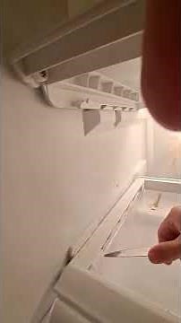 how to open a stuck fridge drawer