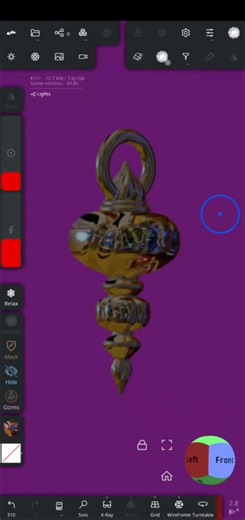 3d sculpting time-lapse Christmas ornament #timelapse #art #sculpting