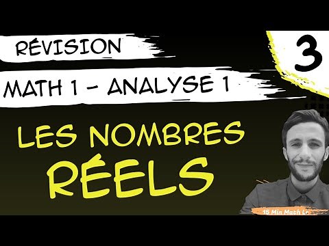 Révision (E3) 💯 Math 1 & Analyse 1 💯 Les nombres réels