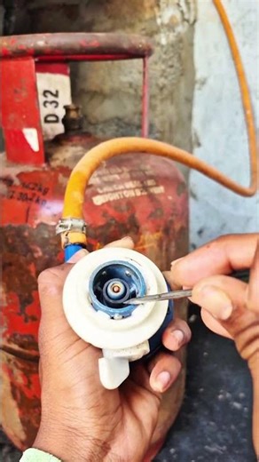 LPG Gas Leakage Easy Fix | Washer Problem#kitchenappliances #ytshorts