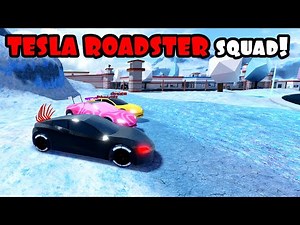 NEW TESLA ROADSTER SQUAD! (My Perspective) Roblox JAILBREAK