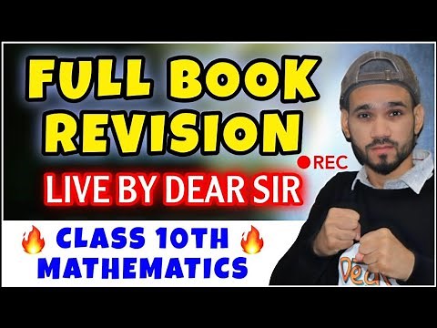 🔥Live Class 10th Maths Full Book Revision | CBSE Class 10th Maths Paper Preparation | WATCH NOW