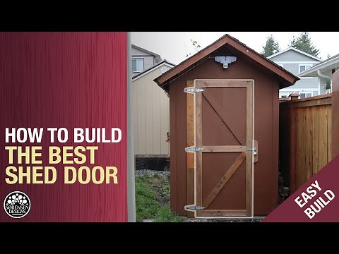 How to Build a Shed or Cabin Door from Recycled Wood - Woodworking on a Budget