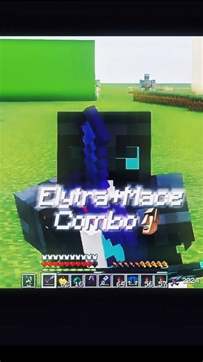 ElytraMace combo PvP minecraft | Minecraft #Mace