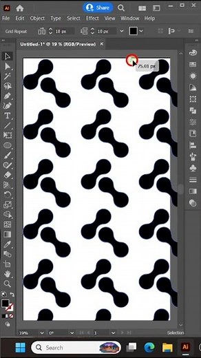 Create a Seamless Geometric Pattern in Illustrator (Beginner Friendly Tutorial) #shortsfeed #Design