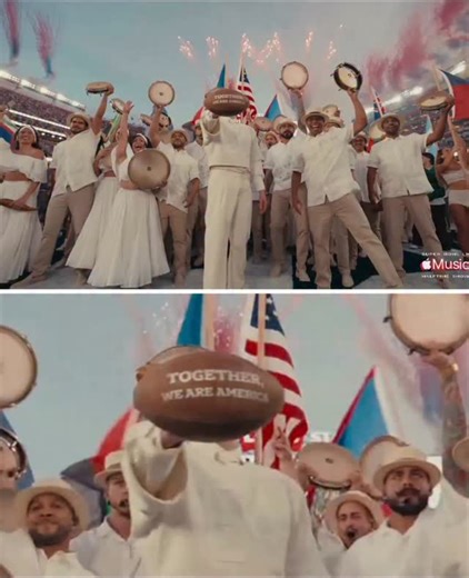 Bad Bunnies message at the halftime Super Bowl performance. “Together we are America” 🇵🇷 🇺🇸 ￼✊🏾 | Kenny Akers