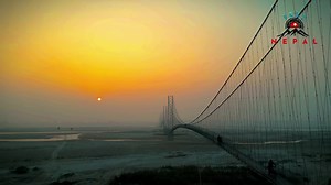 Asia's second longest suspension bridge, Dhodhara - Chadani 🇳🇵Mahendranagar kanchanpur📍 #hamropaschim_ramropaschim #sunset follow for more… | Fest-Nepal