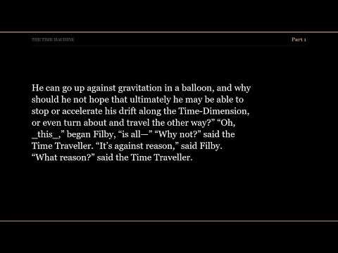 The Time Machine Ch01 Part 1 | Full Audiobook | Public Domain