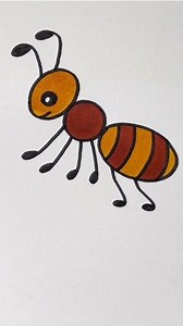 Easy ant 🐜 drawing tutorial for kids . #CreativeKids #kidslearning #facebookviral #trendingnow | Easy drawing for kids24