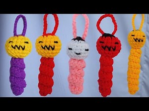Crochet worry worm🐛in 5 Minutes Tutorial | Quick And Easy Project #crochet