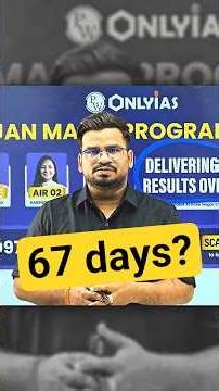 67 days? For UPSC Mains 2026!😱 #physicswallah #upsc #upscmains2026 #mainspreparation