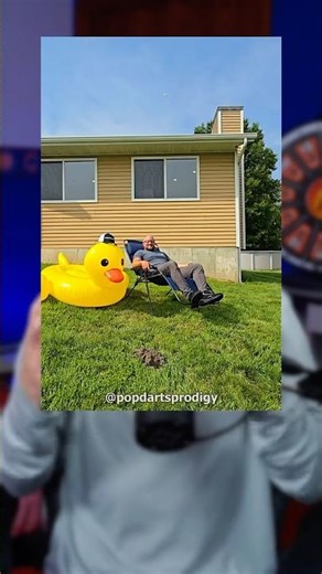 Throwing a Pop Dart Until It Sticks To His Dad’s Bald Head 🎯