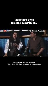 12K views · 1.6K reactions | Barış Manço ile 1988 yılına ait "Dere Tepe Türkiye" Erzurum programında Oltu Taşı ustalarından Oltulu Zeki Demirci ustaya konuk olan rahmetli Barış Manço kıtlama şeker ile çay içimi ve Oltu Taşı sanatını Türkiye'ye tanıtıyor. Rahmetli sanatçımız Barış Manço'ya Allah'tan rahmet diliyor bu vesile ile tekrar anıyoruz. #erzurum #erzurumşehri #barışmanço | erzurum_sehri | Facebook